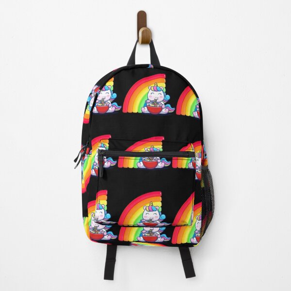 Item preview, Fluffy Rainbow Unicorn eating ramen designed and sold by Kaidynz.