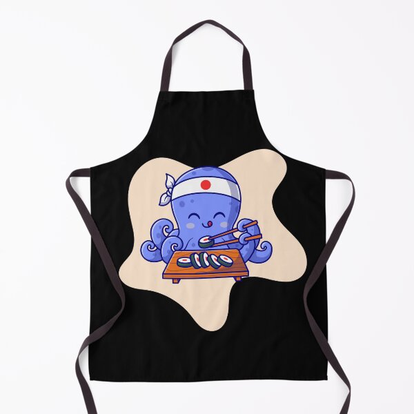Item preview, Blue Octopus Eating Sushi designed and sold by Kaidynz.