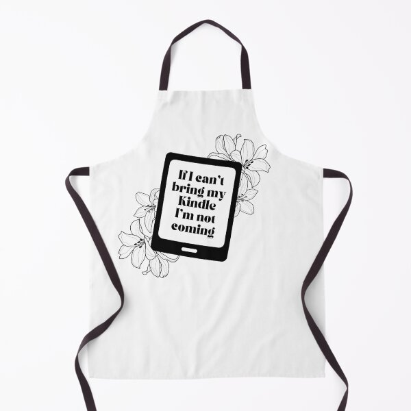 Item preview, If I can't bring my Kindle I'm not coming - Floral Black Kindle designed and sold by Neadoodles.