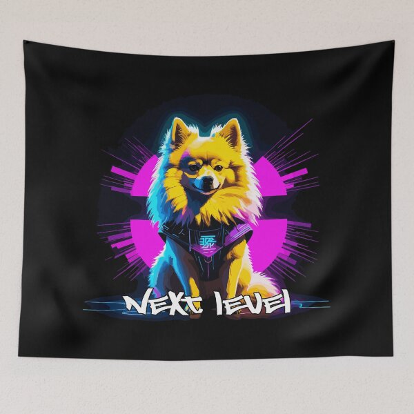 Item preview, Pomeranian Spitz Next Level Cyber Dog Gift designed and sold by Pineapple-Tree.