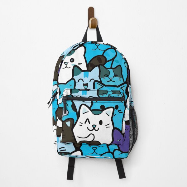 Item preview, Cute Blue Kawaii Cats Pattern  designed and sold by czechnorris.