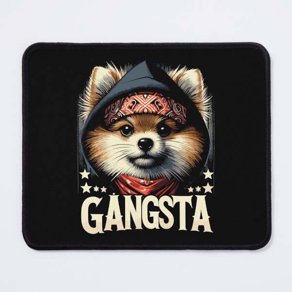Item preview, Pomeranian Spitz Gangsta Gangster Dog Gift designed and sold by Pineapple-Tree.