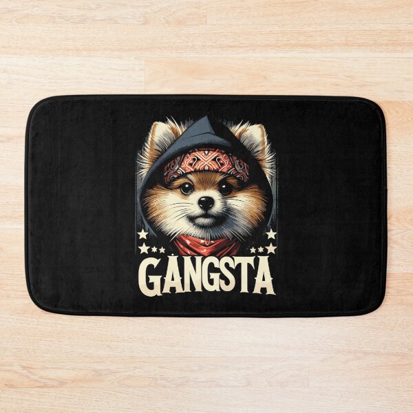 Item preview, Pomeranian Spitz Gangsta Gangster Dog Gift designed and sold by Pineapple-Tree.