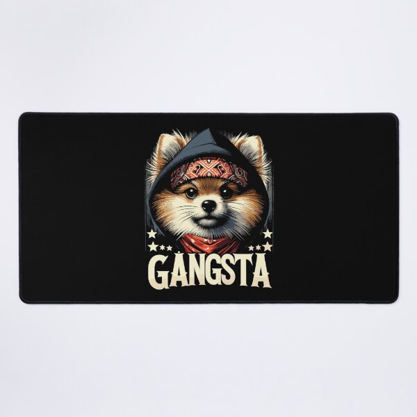 Item preview, Pomeranian Spitz Gangsta Gangster Dog Gift designed and sold by Pineapple-Tree.