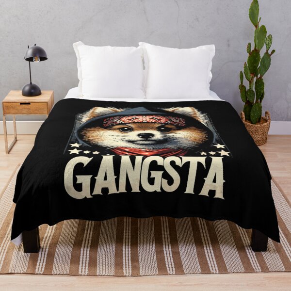 Item preview, Pomeranian Spitz Gangsta Gangster Dog Gift designed and sold by Pineapple-Tree.