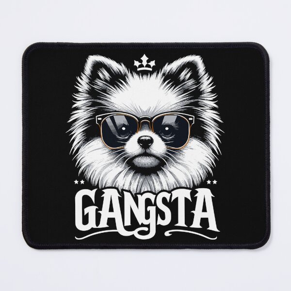 Item preview, Pomeranian Spitz Gangsta Gangster Dog Gift designed and sold by Pineapple-Tree.