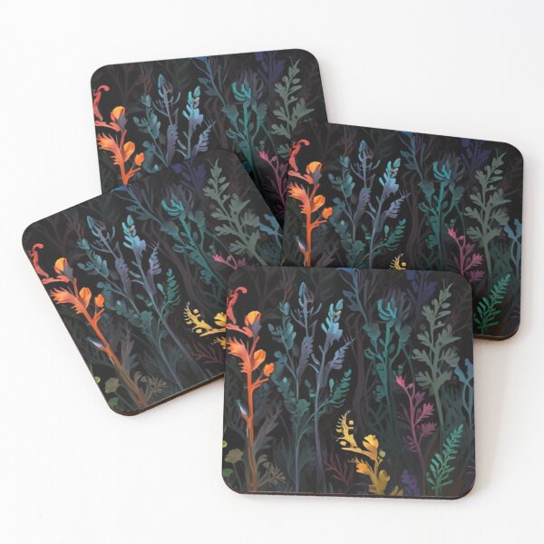 Item preview, colourful seaweed in black background designed and sold by optimusprime39.