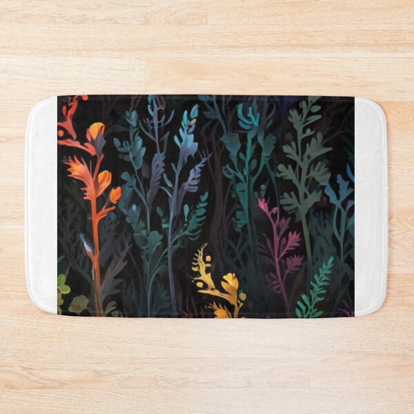 Item preview, colourful seaweed in black background designed and sold by optimusprime39.