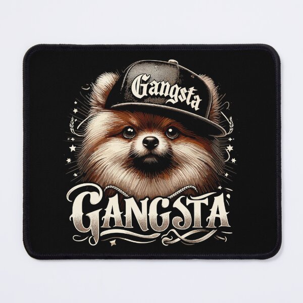 Item preview, Pomeranian Spitz Gangsta Gangster Dog Gift designed and sold by Pineapple-Tree.