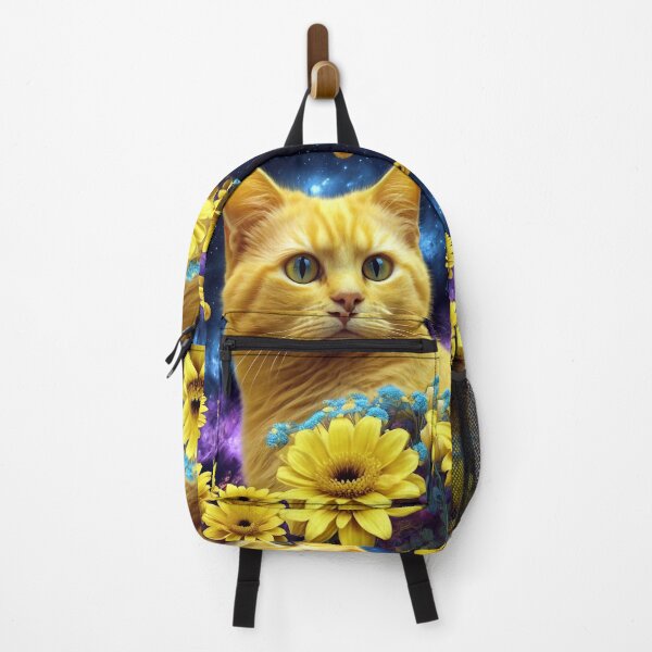 Item preview, Cat and Flowers designed and sold by M-Y-A-R-T-.