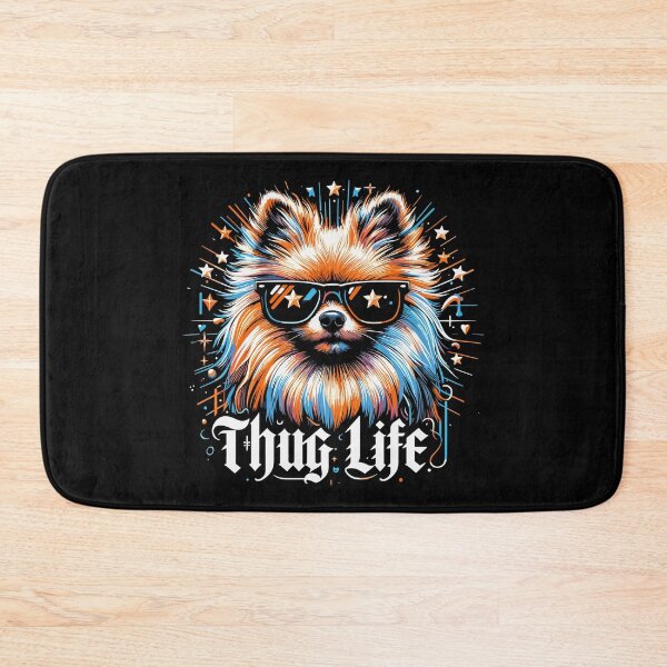 Item preview, Pomeranian Spitz Gangster Life Dog Gift designed and sold by Pineapple-Tree.
