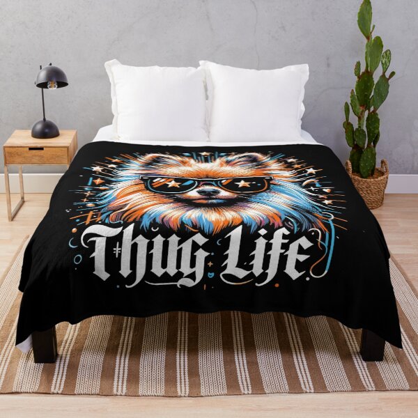 Item preview, Pomeranian Spitz Gangster Life Dog Gift designed and sold by Pineapple-Tree.