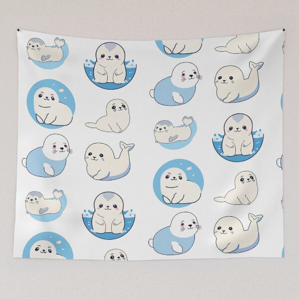 Item preview, Baby Harp Seal Cute Animals designed and sold by CyberArtistOne.