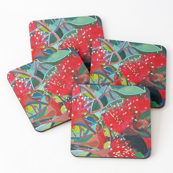 Item preview, Australian Red Gum Flowers designed and sold by leahgordonartist.