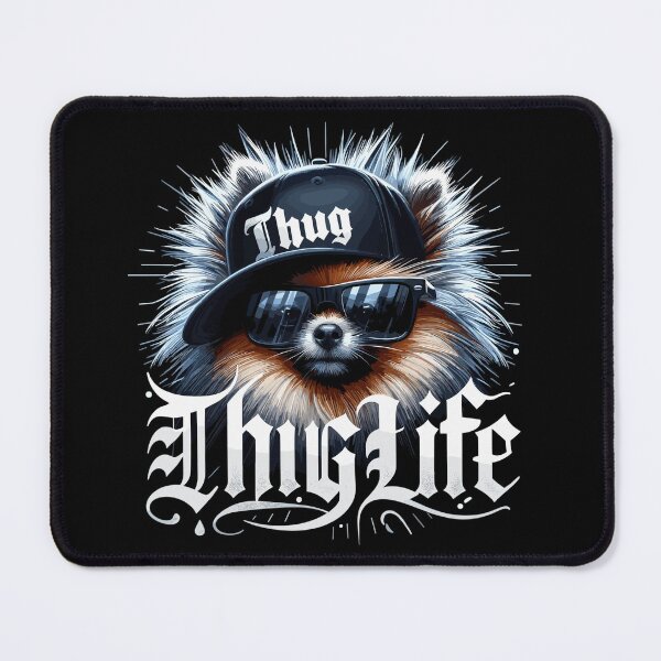 Item preview, Pomeranian Spitz Gangster Life Dog Gift designed and sold by Pineapple-Tree.