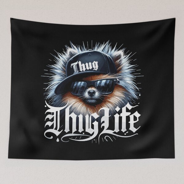 Item preview, Pomeranian Spitz Gangster Life Dog Gift designed and sold by Pineapple-Tree.