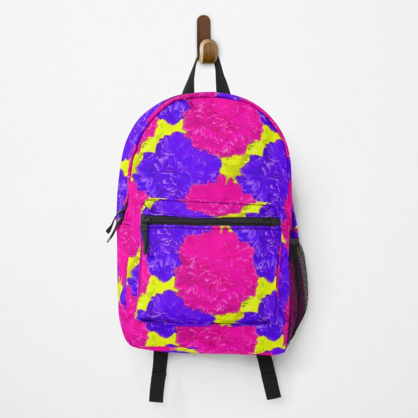 Item preview,  Pink Yellow Blue Peonies Photography / Hot Pink Yellow Blue Flower Photography designed and sold by Victoria Rose.