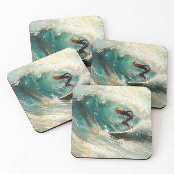 Item preview, Ocean's Embrace - Surfing Mastery on Canvas designed and sold by Tsurfinculture.