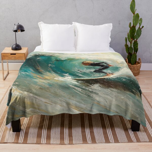 Item preview, Ocean's Embrace - Surfing Mastery on Canvas designed and sold by Tsurfinculture.
