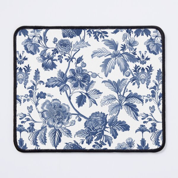Item preview, Toile de Jouy Vintage Floral Pattern. Blue flowers on white background designed and sold by Yoursprint.