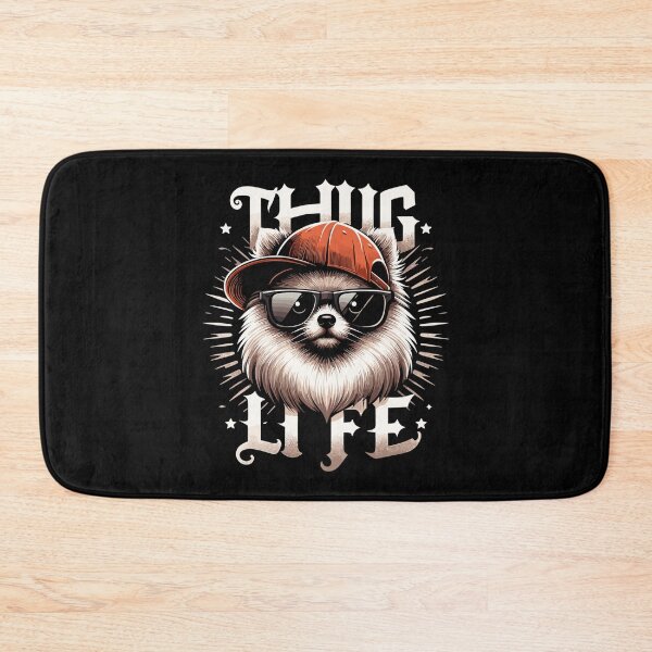 Item preview, Pomeranian Spitz Gangster Life Dog Gift designed and sold by Pineapple-Tree.