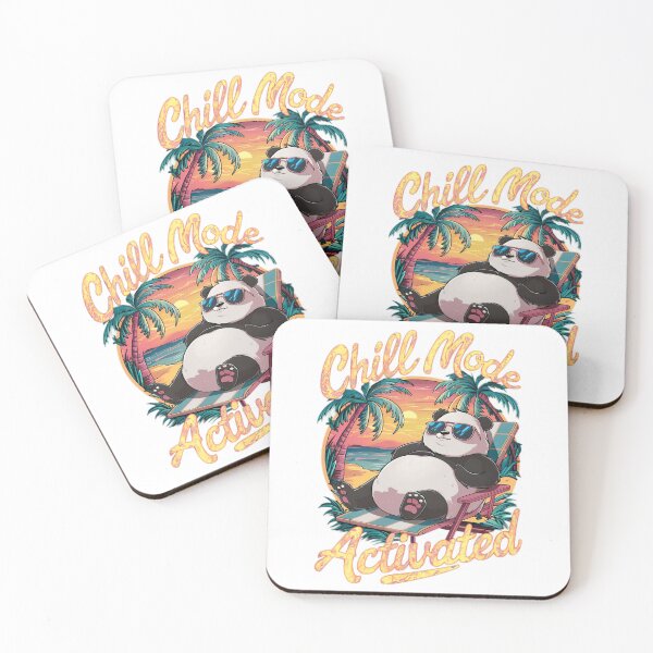 Item preview, cute panda chill mode on designed and sold by ururuty.