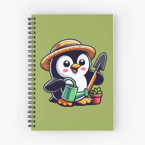 Item preview, Penguin Gardening designed and sold by Funny Vintage Stickers And T-Shirts.