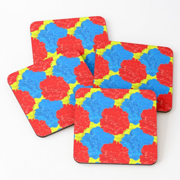 Item preview, Red Yellow Blue Peonies Photography / Red Yellow Blue Flower Photography designed and sold by Victoria Rose.