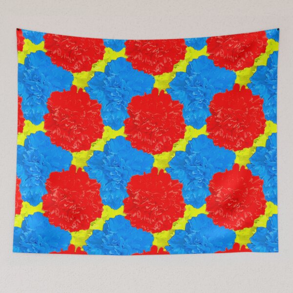 Item preview, Red Yellow Blue Peonies Photography / Red Yellow Blue Flower Photography designed and sold by Victoria Rose.