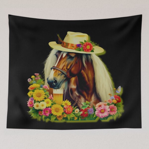 Item preview, Funny Horse Derby Party Blue designed and sold by Youssefone.