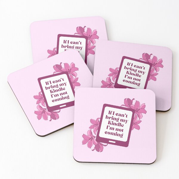 Item preview, If I can't bring my Kindle I'm not coming - Pink Floral Kindle designed and sold by Neadoodles.