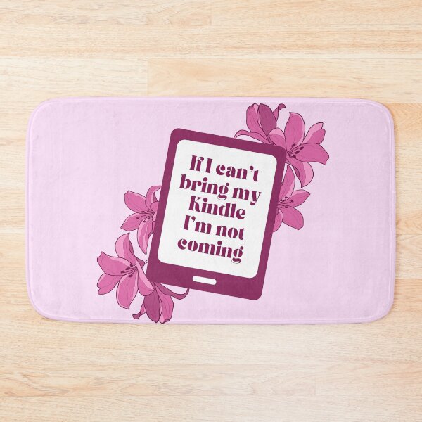 Item preview, If I can't bring my Kindle I'm not coming - Pink Floral Kindle designed and sold by Neadoodles.