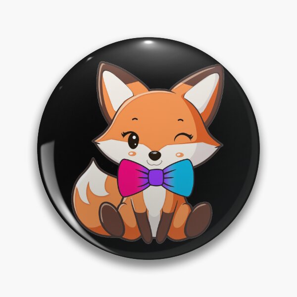 Item preview, Cute Red Fox with Androgynous Pride Flag Bowtie, Kawaii Foxy Subtle Androgynous Pride Design  designed and sold by Travelslightly.