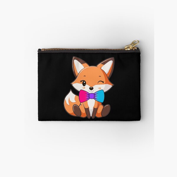 Item preview, Cute Red Fox with Androgynous Pride Flag Bowtie, Kawaii Foxy Subtle Androgynous Pride Design  designed and sold by Travelslightly.