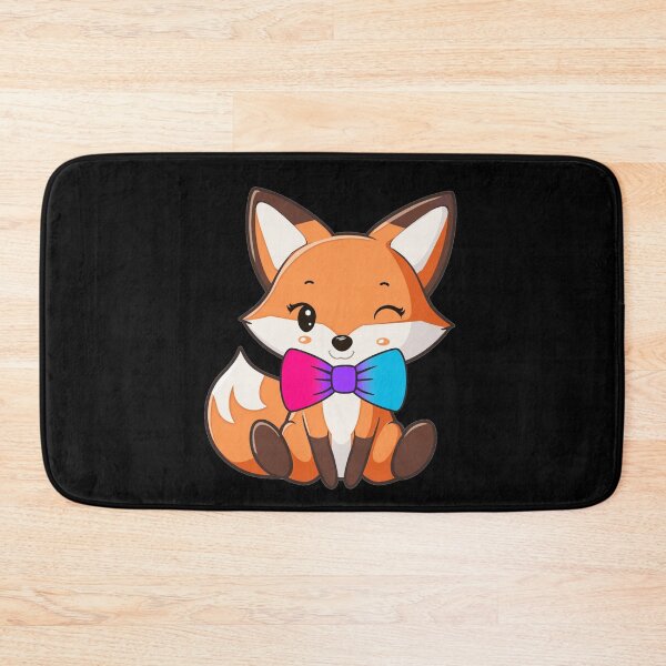 Item preview, Cute Red Fox with Androgynous Pride Flag Bowtie, Kawaii Foxy Subtle Androgynous Pride Design  designed and sold by Travelslightly.