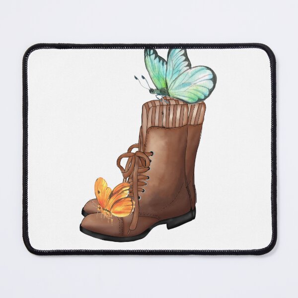 Item preview, Boots, butterfly T-shirts, women's T-shirts, unusual patterned T-shirts designed and sold by MissCirce1993.