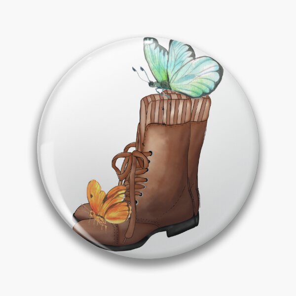 Item preview, Boots, butterfly T-shirts, women's T-shirts, unusual patterned T-shirts designed and sold by MissCirce1993.