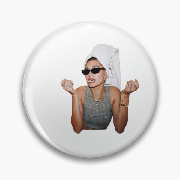 Item preview, Hailey Bieber casual chic mood sticker designed and sold by manaalzar.