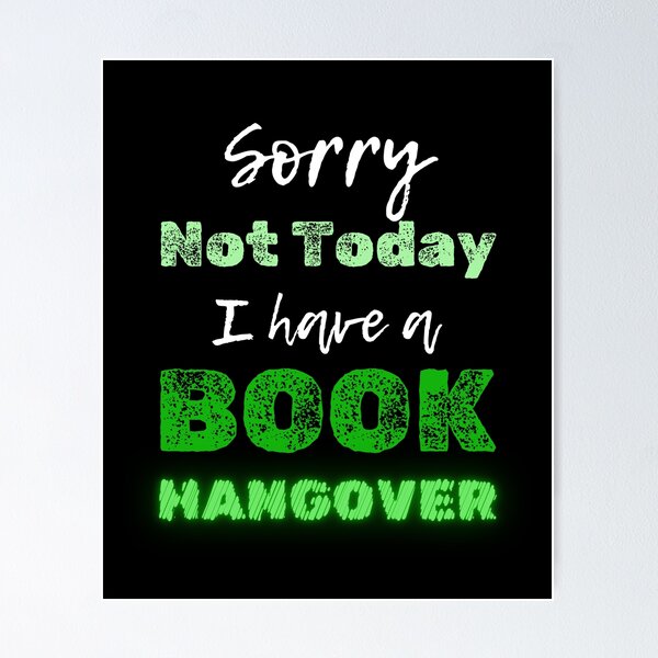 Item preview, Book Hangover - gifts for book lovers designed and sold by alczar.