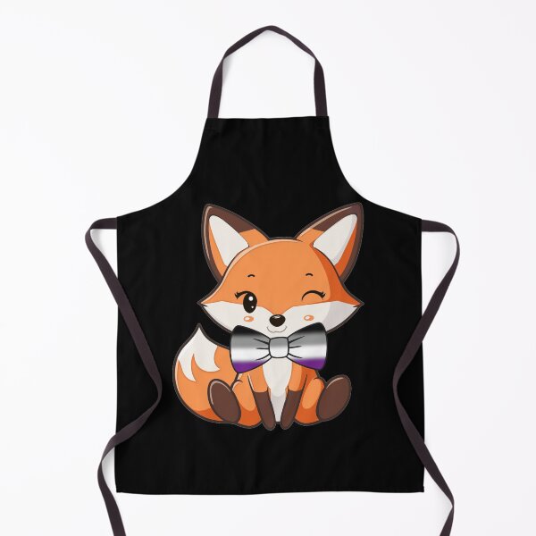 Item preview, Cute Red Fox with Asexual Pride Flag Bowtie, Subtle Foxy Kawaii Ace Pride Design  designed and sold by Travelslightly.