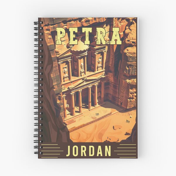 Item preview, Visit Ancient Wonders in Petra - Jordan Vintage Travel Art designed and sold by turtlestart.
