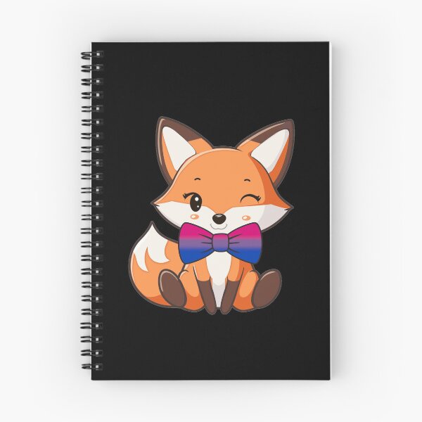 Item preview, Cute Red Fox with Bisexual Pride Flag Bowtie, Subtle Foxy Kawaii Bi Pride Design  designed and sold by Travelslightly.
