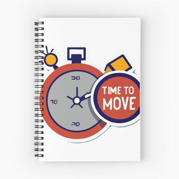 Item preview, Time to Move - PE Teacher Whistle and Stopwatch Illustration designed and sold by NiftyWrx.