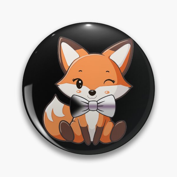 Item preview, Cute Red Fox with Demisexual Pride Flag Bowtie, Subtle Foxy Kawaii Demi Pride Design  designed and sold by Travelslightly.