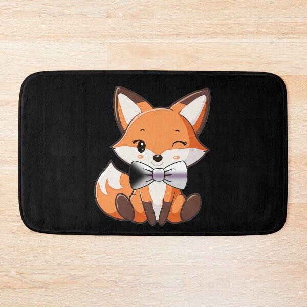 Item preview, Cute Red Fox with Demisexual Pride Flag Bowtie, Subtle Foxy Kawaii Demi Pride Design  designed and sold by Travelslightly.