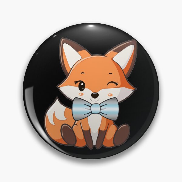 Item preview, Cute Red Fox with Demiboy Pride Flag Bowtie, Subtle Foxy Kawaii Demi Pride Design  designed and sold by Travelslightly.