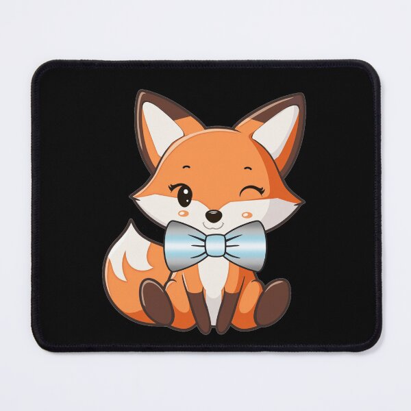 Item preview, Cute Red Fox with Demiboy Pride Flag Bowtie, Subtle Foxy Kawaii Demi Pride Design designed and sold by Travelslightly.