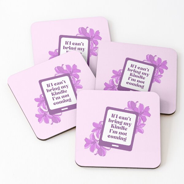 Item preview, If I can't bring my Kindle I'm not coming - Purple Floral Kindle designed and sold by Neadoodles.
