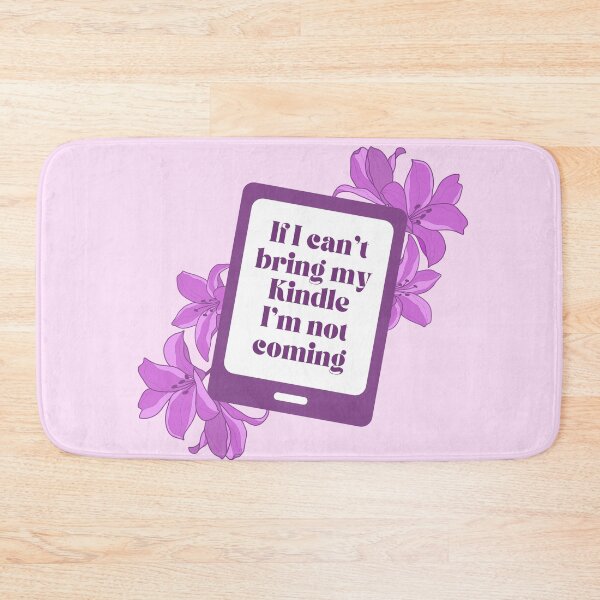 Item preview, If I can't bring my Kindle I'm not coming - Purple Floral Kindle designed and sold by Neadoodles.