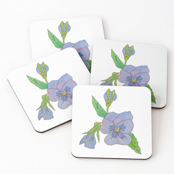 Item preview, Periwinkle Pansy Watercolor designed and sold by TurnipWilson.